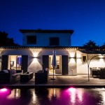 Villa Casabianca extérieur nuit